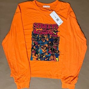 Romwe Long sleeve “streets of London” orange